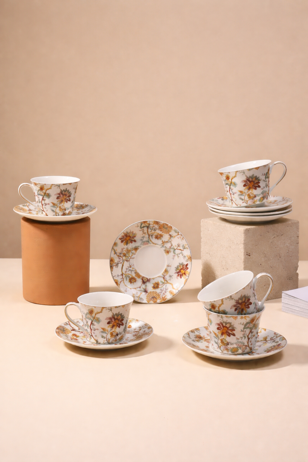 Autumm Bloom Tea Cup set