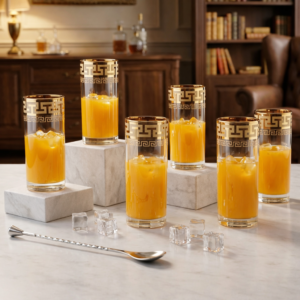 Royale Gold Rim Glass Set