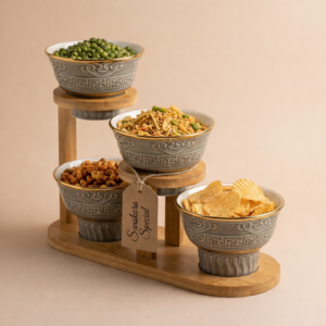 Ash Pearl Snack Bowl Set