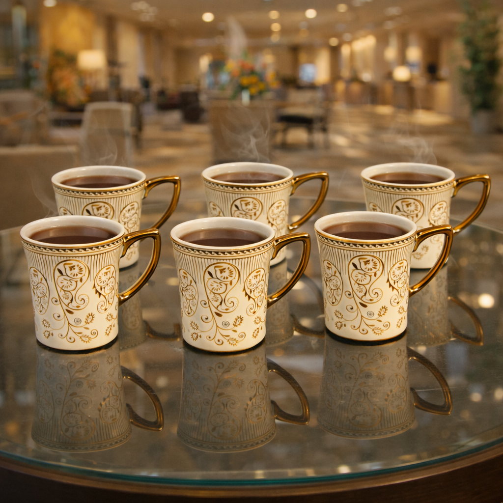 Sanskora- Aurelia Coffee Tea Cups- Set of 6 - Image 3