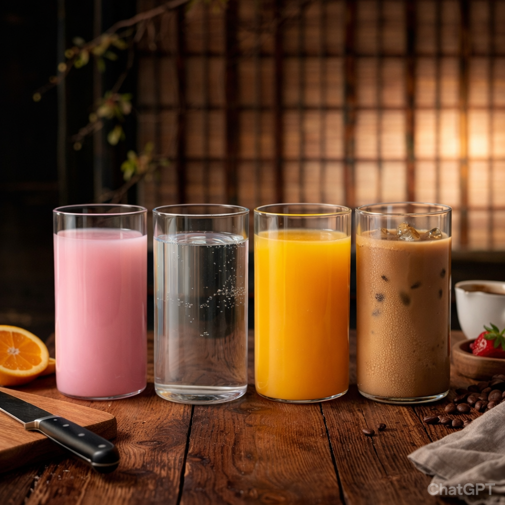 Transparent Borosilicate Clear Juice & Water Glasses – Set of 6 | 250ml - Image 2