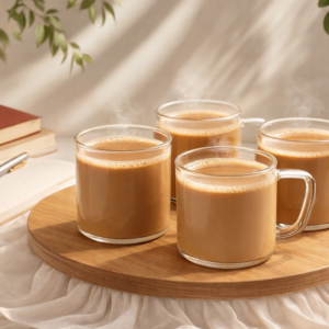 borosilicate elegant glass tea cup