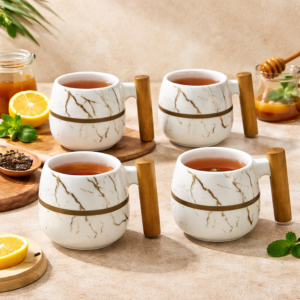 Sanskora- Casa Luxe Coffee Tea Cups- Set of 6
