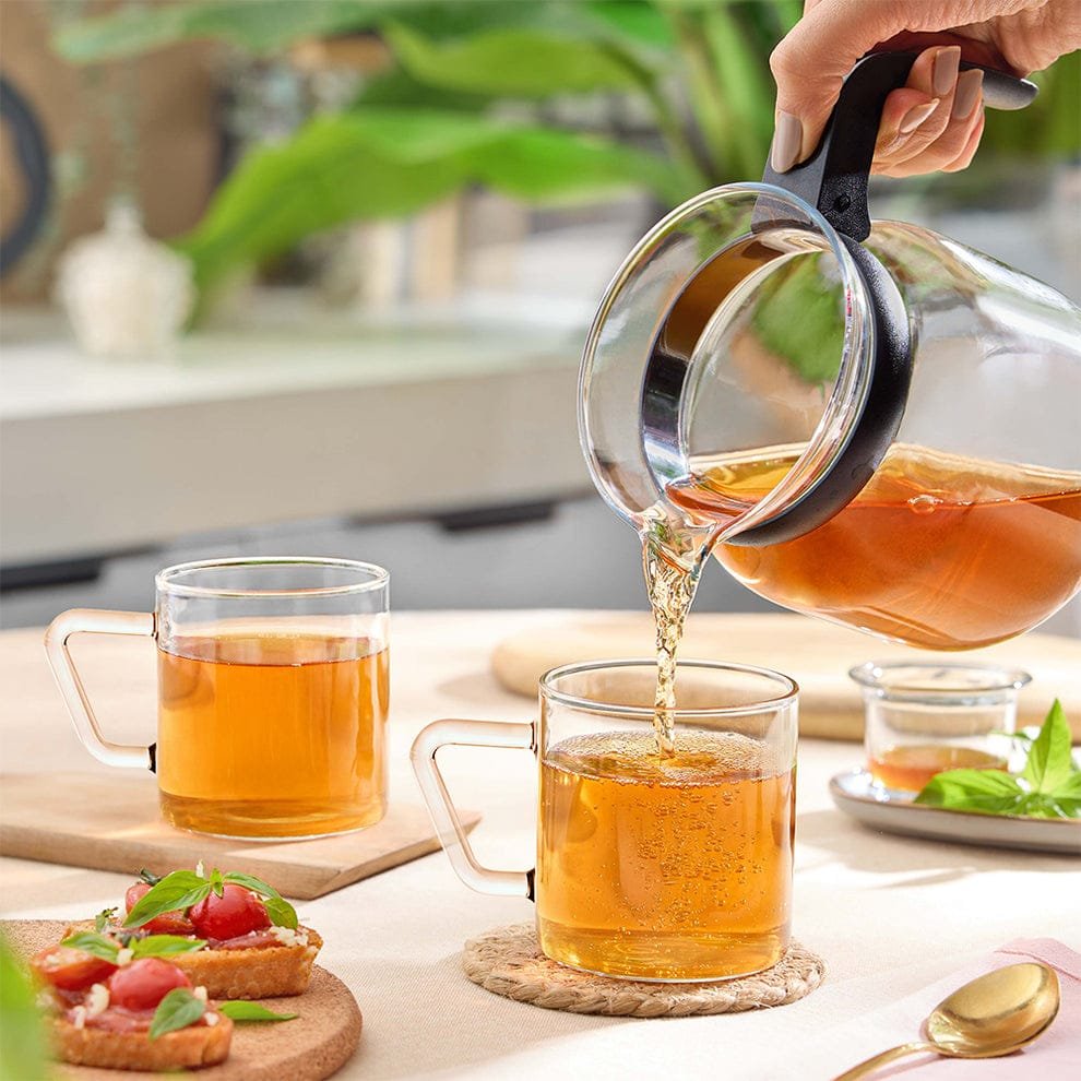 Sanskora -"Amrit" Borosilicate Mini Cutting Tea Cup (Set of 6Pieces) 60ml - Image 2